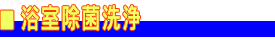 浴室除菌洗浄
